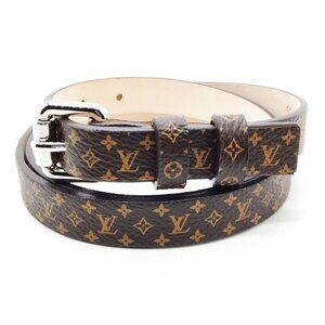 Authentic Louis Vuitton Belt Browns Monogram mn336-121425